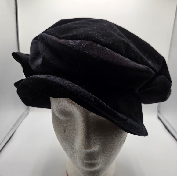Maggie Mae Adjustable Elegant Black Velvet With Red Satin...